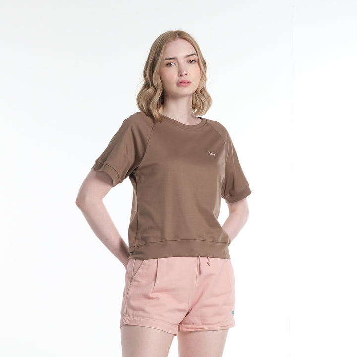 LEE LADIES EMBROIDERED LOGO MODIFIED TEE