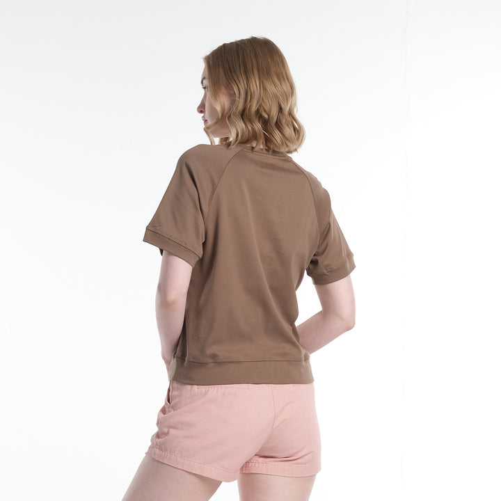 LEE LADIES EMBROIDERED LOGO MODIFIED TEE