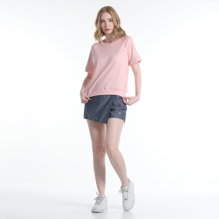 LEE LADIES EMBROIDERED LOGO MODIFIED TEE