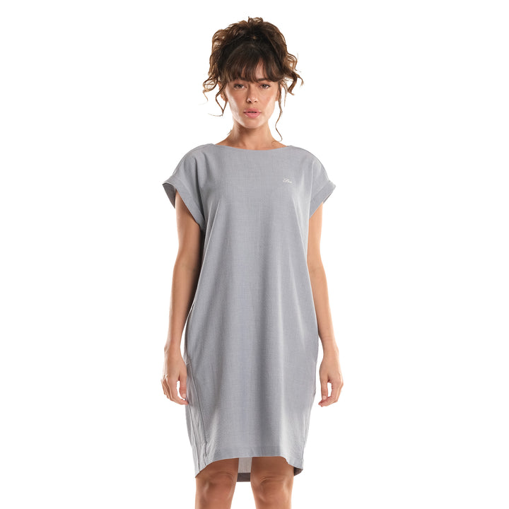 LEE LADIES LOOSE COMFY DRESS WITH EMBROIDERED SMALL LOGO