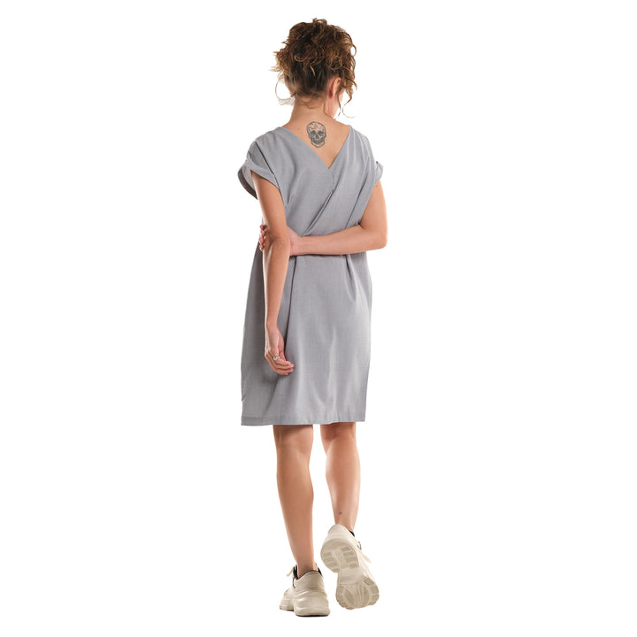LEE LADIES LOOSE COMFY DRESS WITH EMBROIDERED SMALL LOGO
