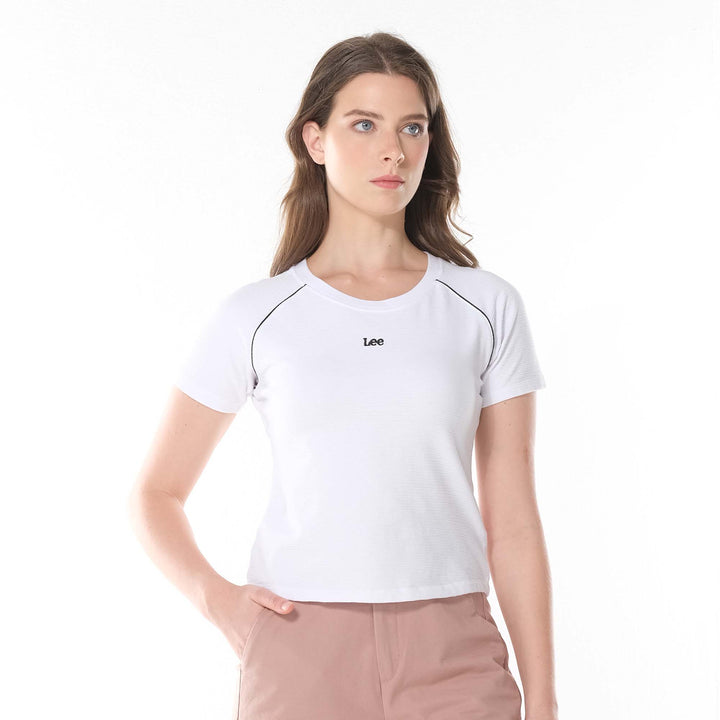 Lee Ladies Raglan Top with Embriodered Logo