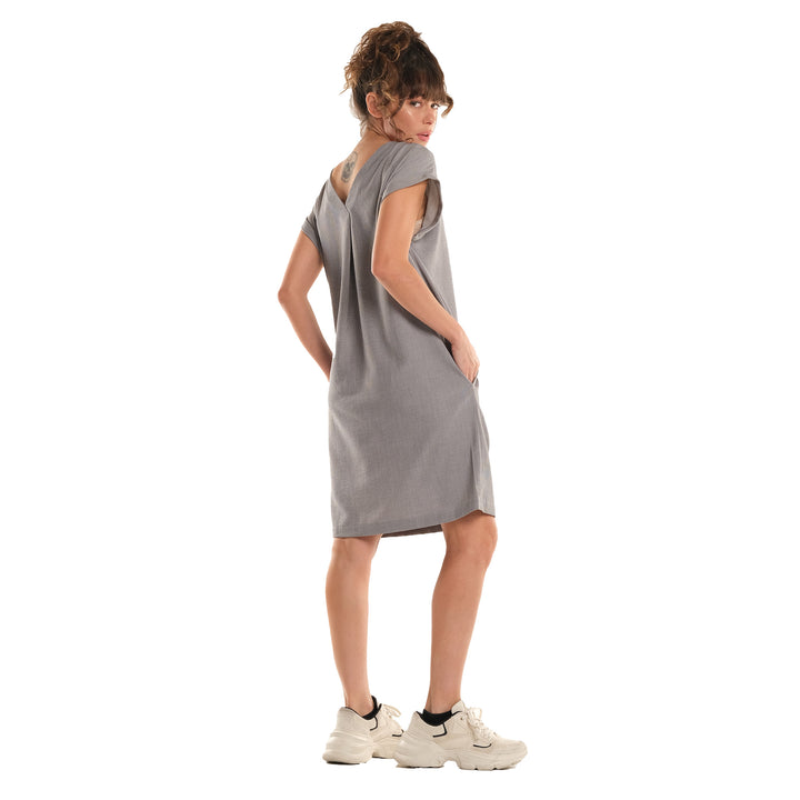 LEE LADIES LOOSE COMFY DRESS WITH EMBROIDERED SMALL LOGO