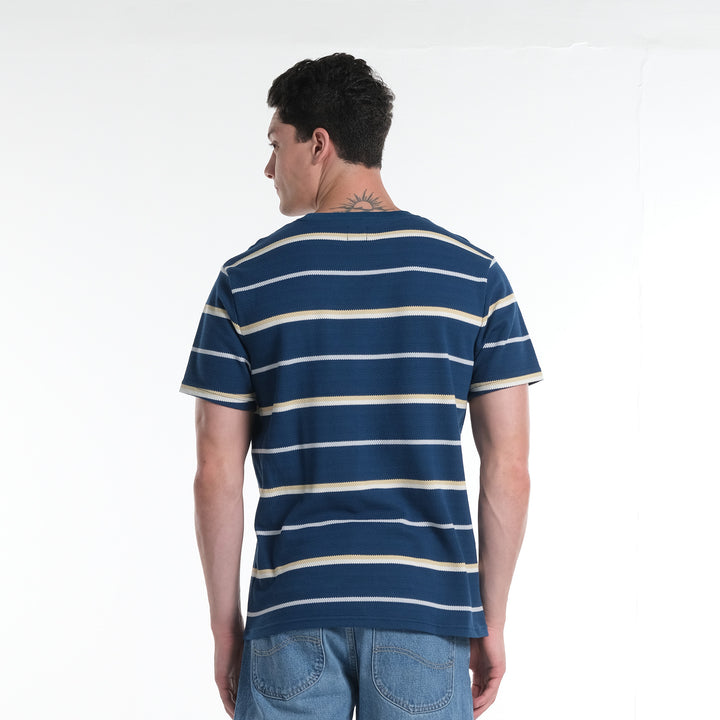LEE MENS ROUNDNECK STRIPES EURO FIT TEE