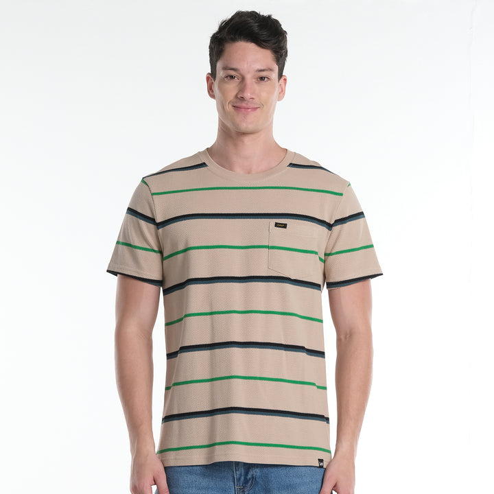 LEE MENS ROUNDNECK STRIPES EURO FIT TEE