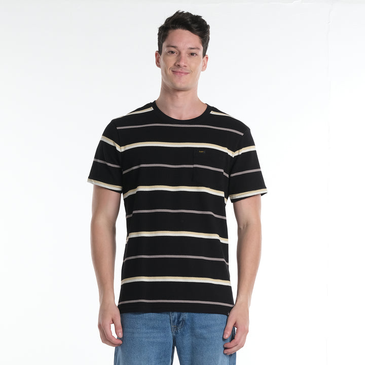 LEE MENS ROUNDNECK STRIPES EURO FIT TEE