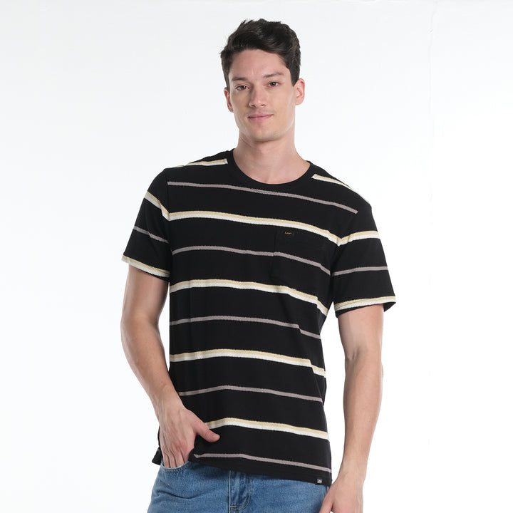 LEE MENS ROUNDNECK STRIPES EURO FIT TEE