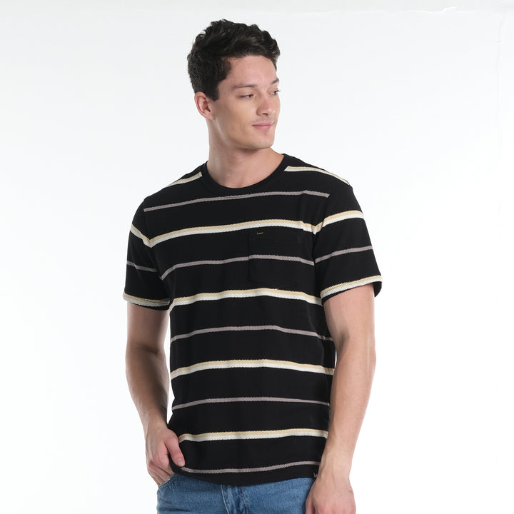 LEE MENS ROUNDNECK STRIPES EURO FIT TEE