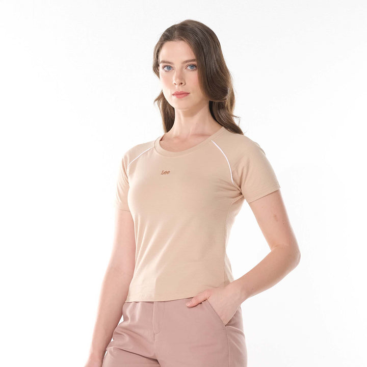 Lee Ladies Raglan Top with Embriodered Logo