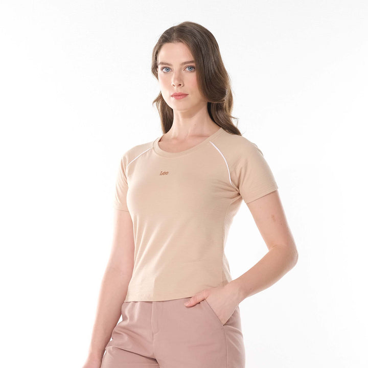 Lee Ladies Raglan Top with Embriodered Logo