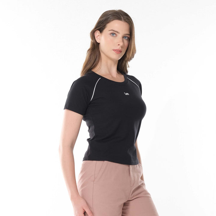 Lee Ladies Raglan Top with Embriodered Logo