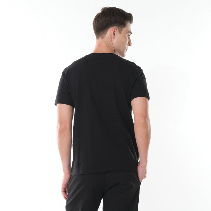 LEE MENS SCOOP NECKLINE WITH BUTTONS — REGULAR FIT TEE