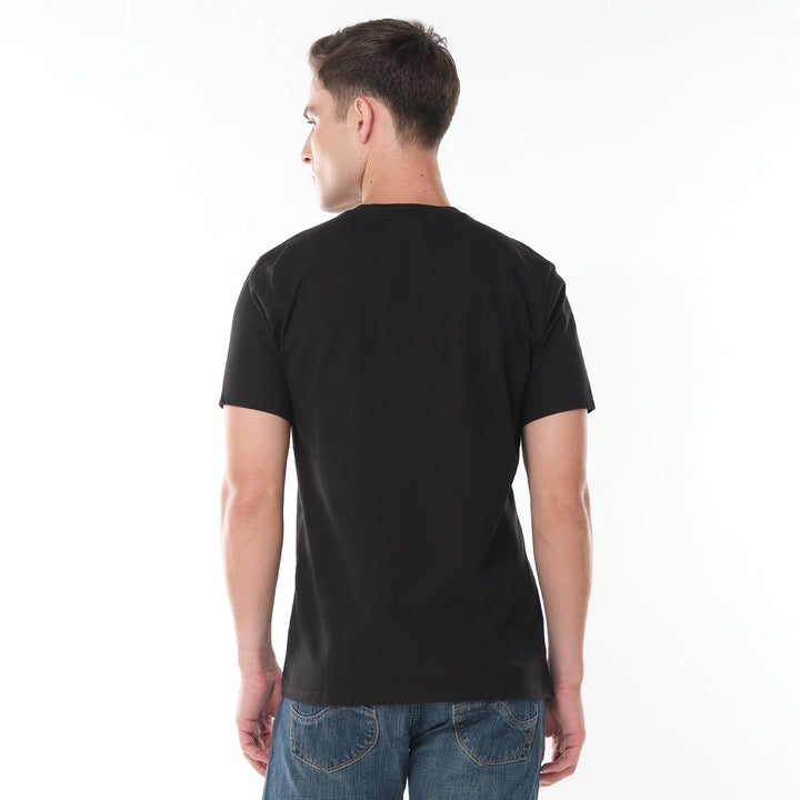 LEE MEN'S ROUNDNECK TEE WITH FLOCK PRINTED LOGO