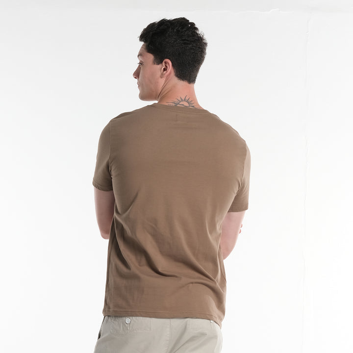 LEE MENS ROUND NECK EMBOSSED EMBROIDERY LOGO TEE