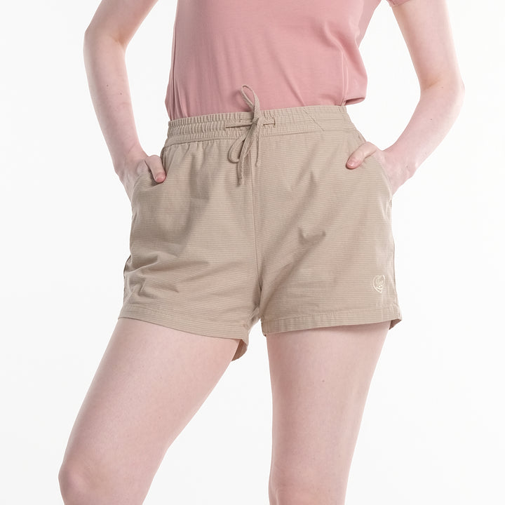 LEE WOMENS EASY SHORTS WITH SMALL EMBROIDERED LOGO