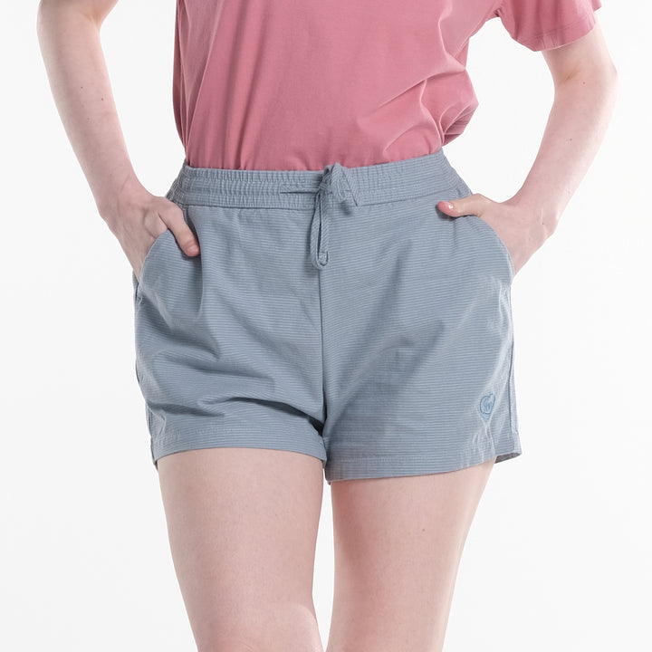 LEE WOMENS EASY SHORTS WITH SMALL EMBROIDERED LOGO