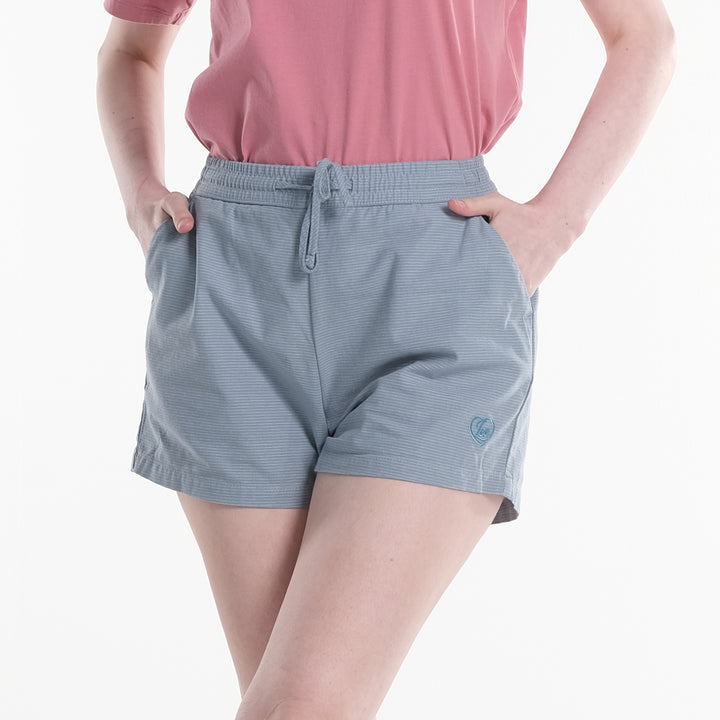 LEE WOMENS EASY SHORTS WITH SMALL EMBROIDERED LOGO