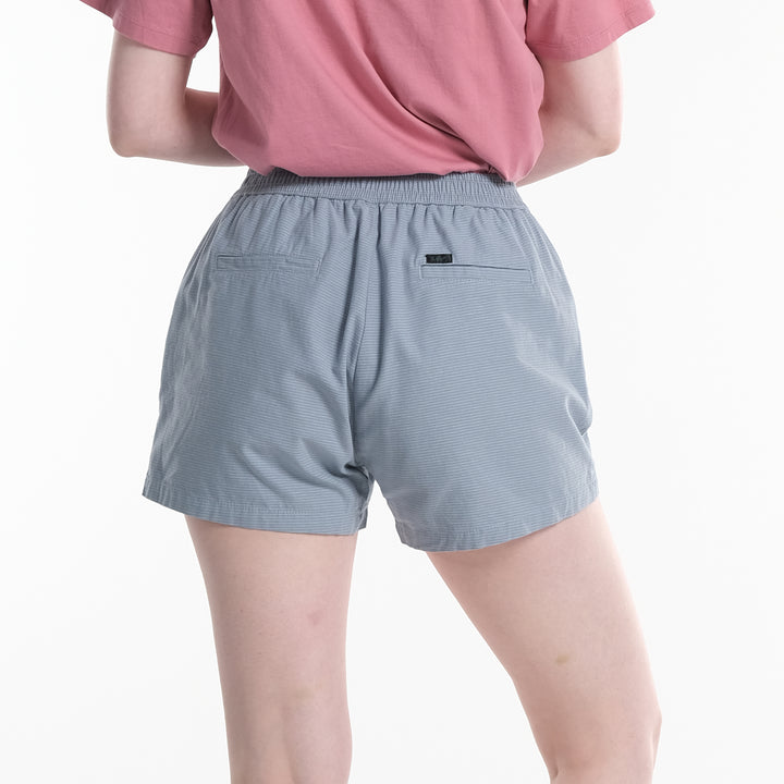 LEE WOMENS EASY SHORTS WITH SMALL EMBROIDERED LOGO