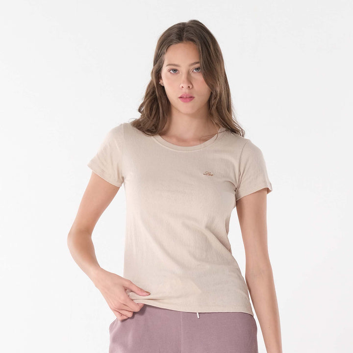 LEE LADIES ROUND NECK WITH SMALL LOGO TEE