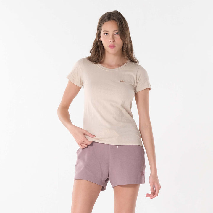 LEE LADIES ROUND NECK WITH SMALL LOGO TEE