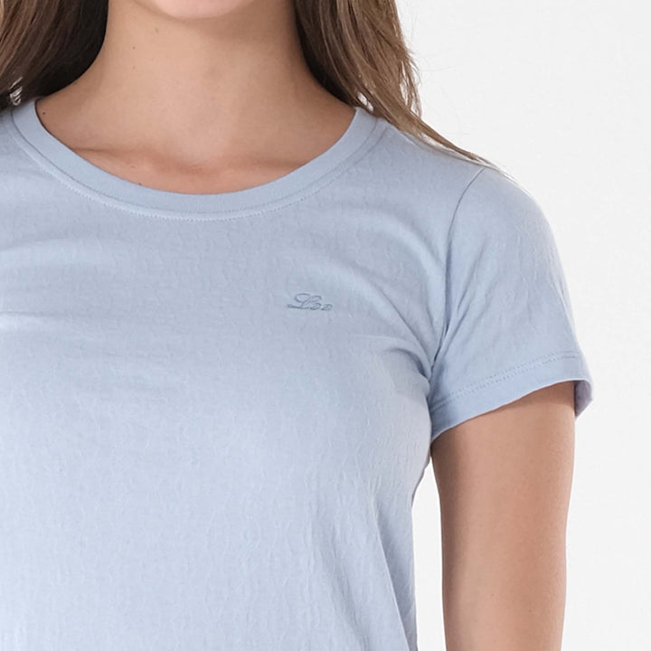 LEE LADIES ROUND NECK WITH SMALL LOGO TEE