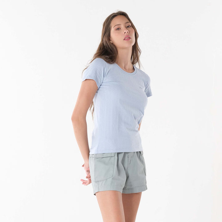 LEE LADIES ROUND NECK WITH SMALL LOGO TEE