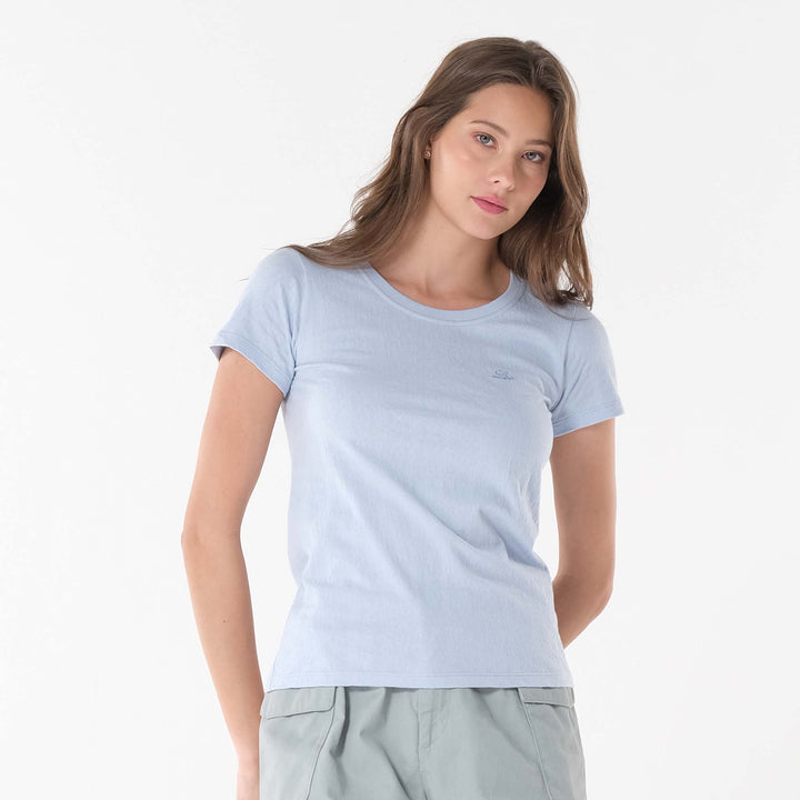 LEE LADIES ROUND NECK WITH SMALL LOGO TEE