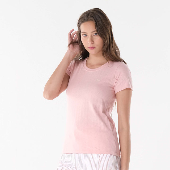 LEE LADIES ROUND NECK WITH SMALL LOGO TEE