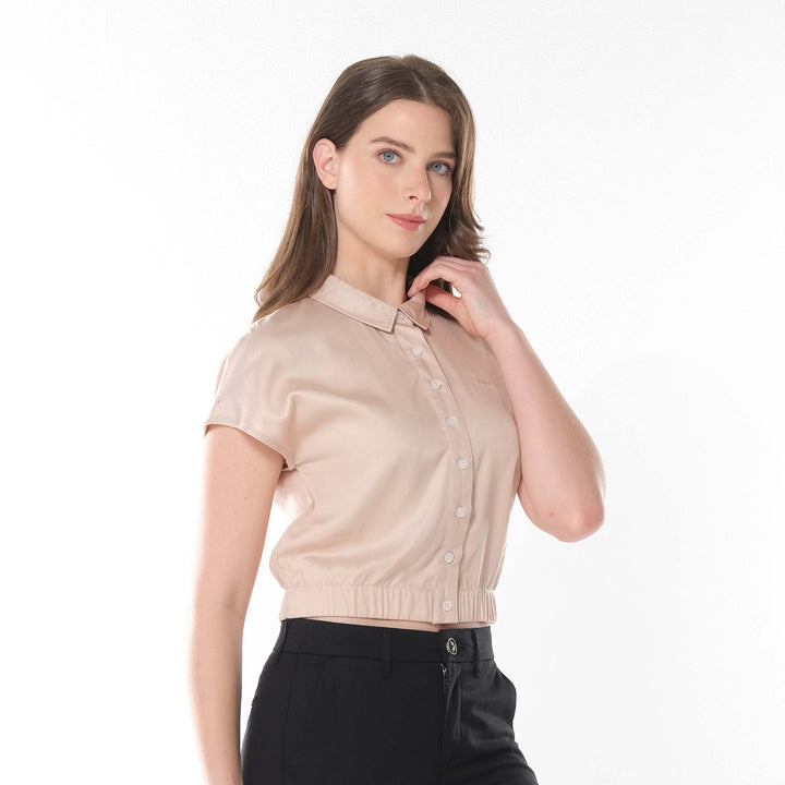 LEE LADIES CROPPED POLO