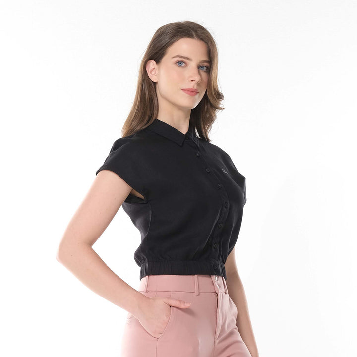 LEE LADIES CROPPED POLO