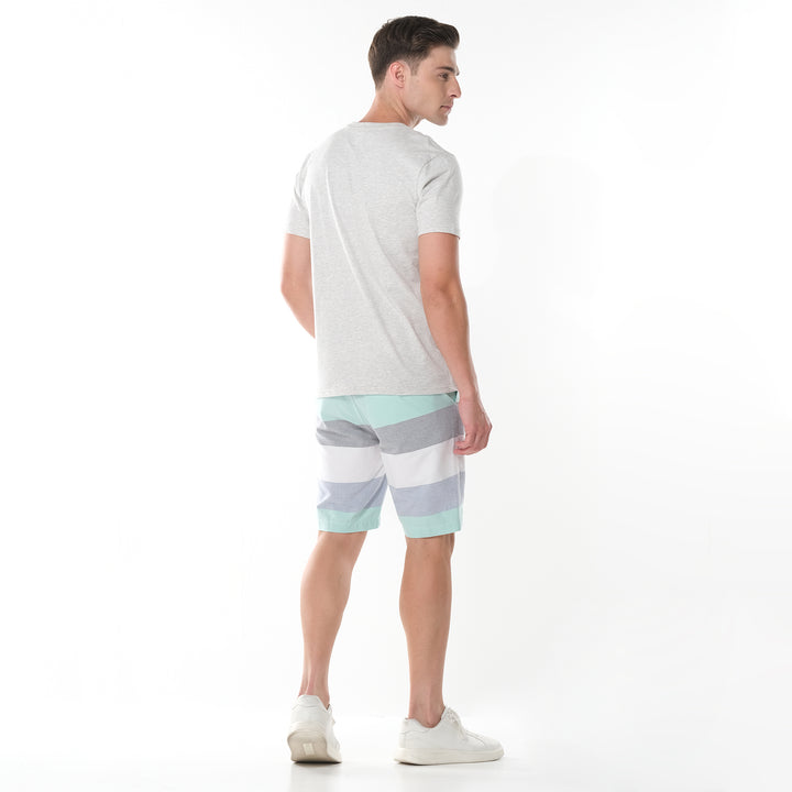 MENS' ROUND NECK EMBOSSED LOGO TEE