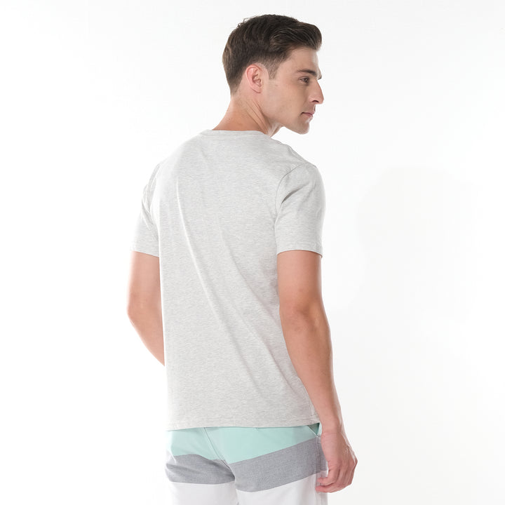 MENS' ROUND NECK EMBOSSED LOGO TEE