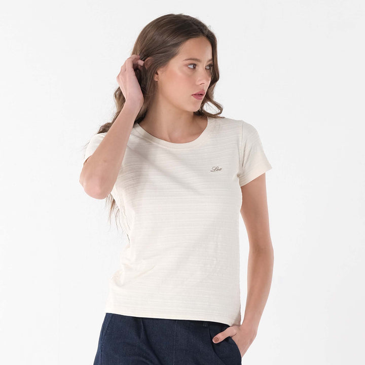 Lee Ladies Embroidered Logo Tee