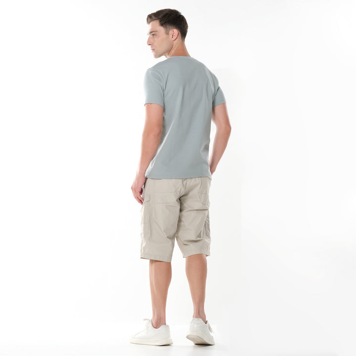 LEE MEN'S ROUNDNECK TEE WITH FLOCK PRINTED LOGO