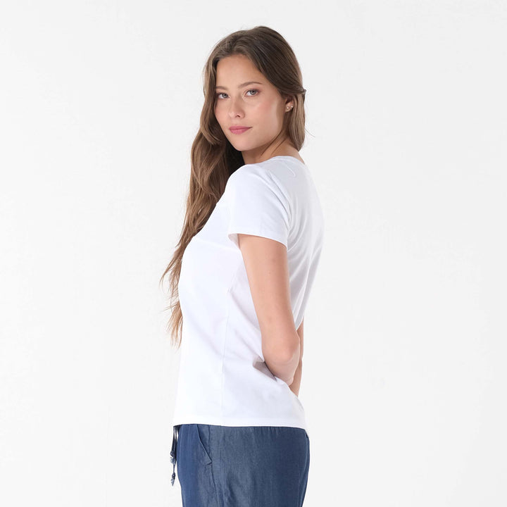 LEE LADIES CUT & SEW ROUND NECK BASIC TEE