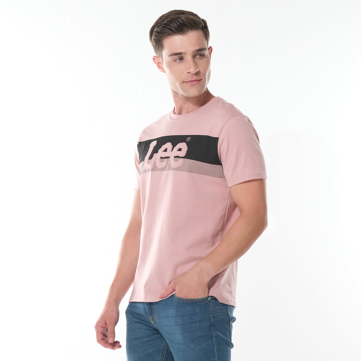 MENS' ROUND NECK EMBOSSED LOGO TEE