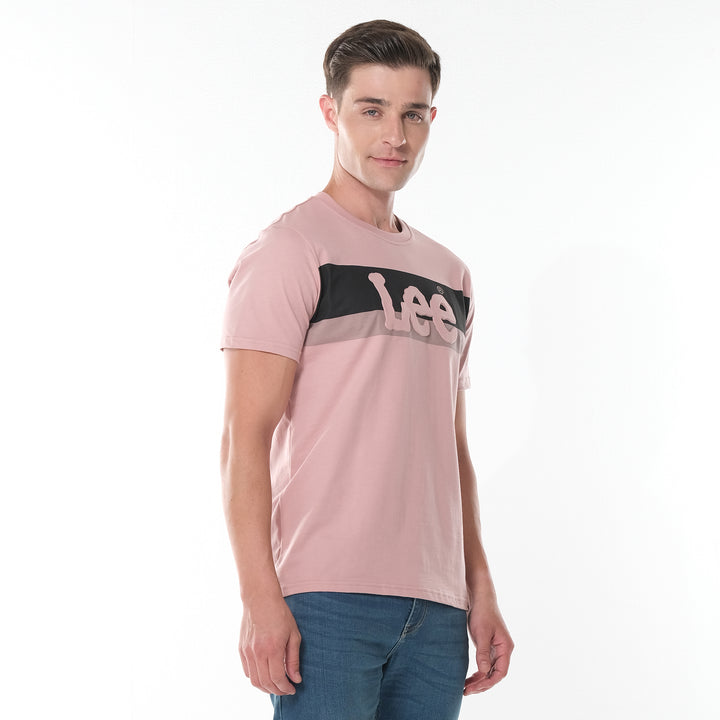 MENS' ROUND NECK EMBOSSED LOGO TEE