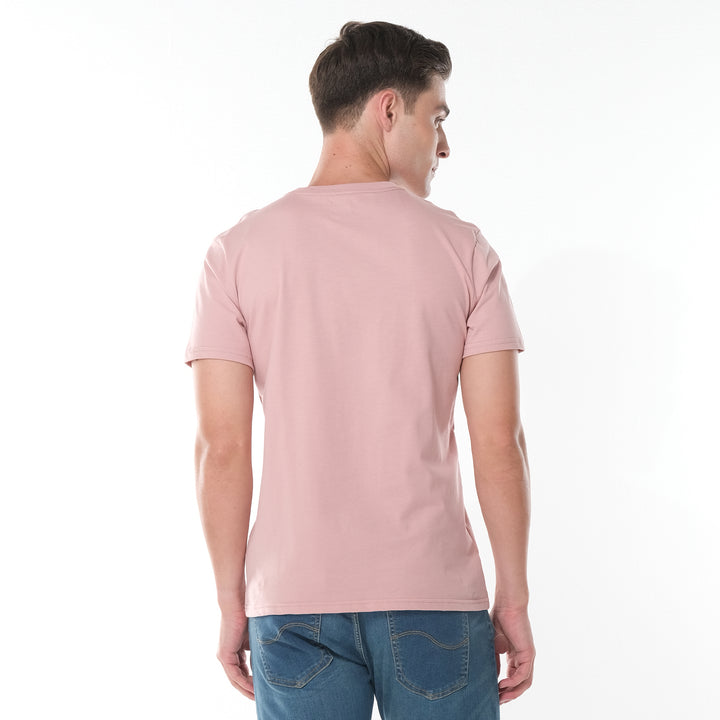 MENS' ROUND NECK EMBOSSED LOGO TEE