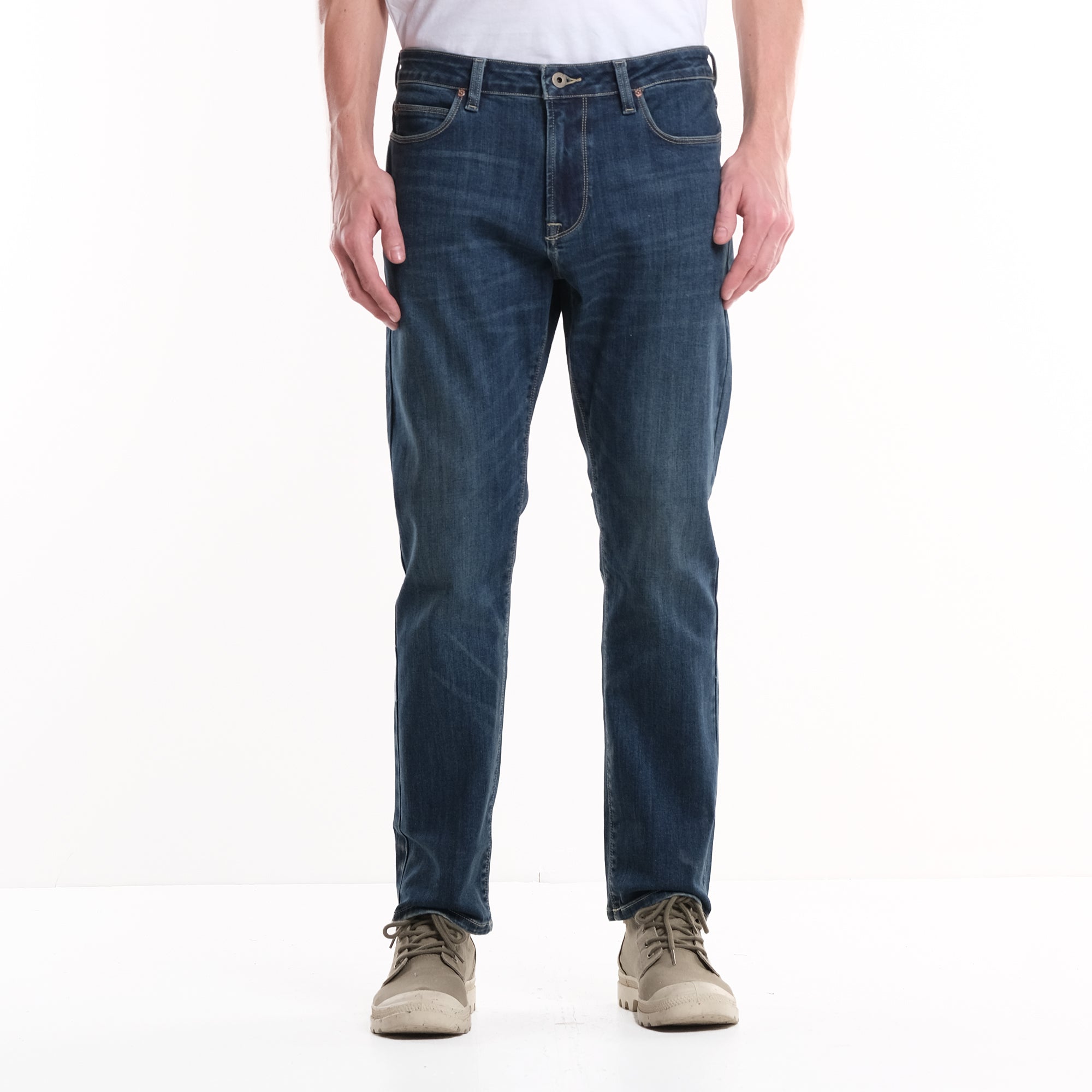 LEE MENS RAMONE SLIM NARROW DENIM PANTS IN MID VINTAGE WORN â Lee Jeans Ph