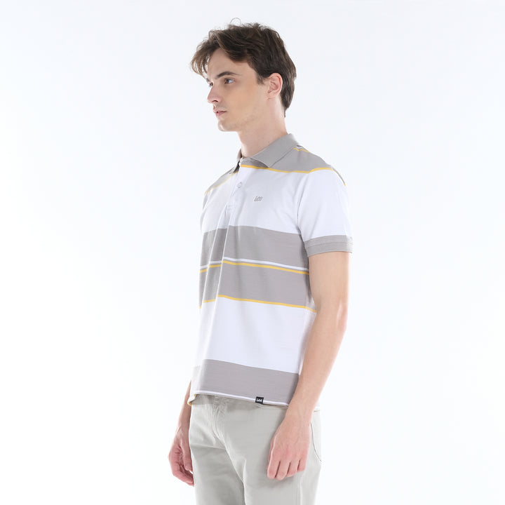 MENS STRIPED SPORTSHIRTS WITH EMBROIDERED SMALL LOGO