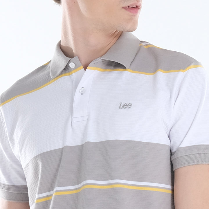MENS STRIPED SPORTSHIRTS WITH EMBROIDERED SMALL LOGO