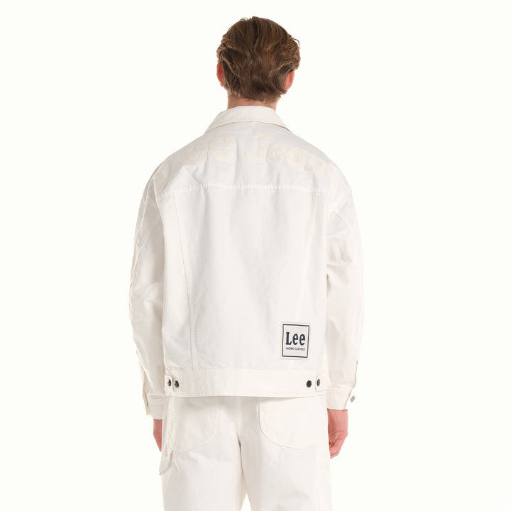 MENS DENIM JACKET IN JET STREAM