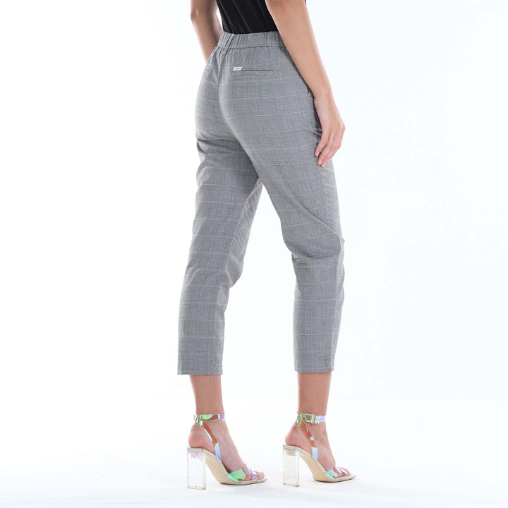 LEE LADIES CHECKERED HIGH WAIST TROUSER