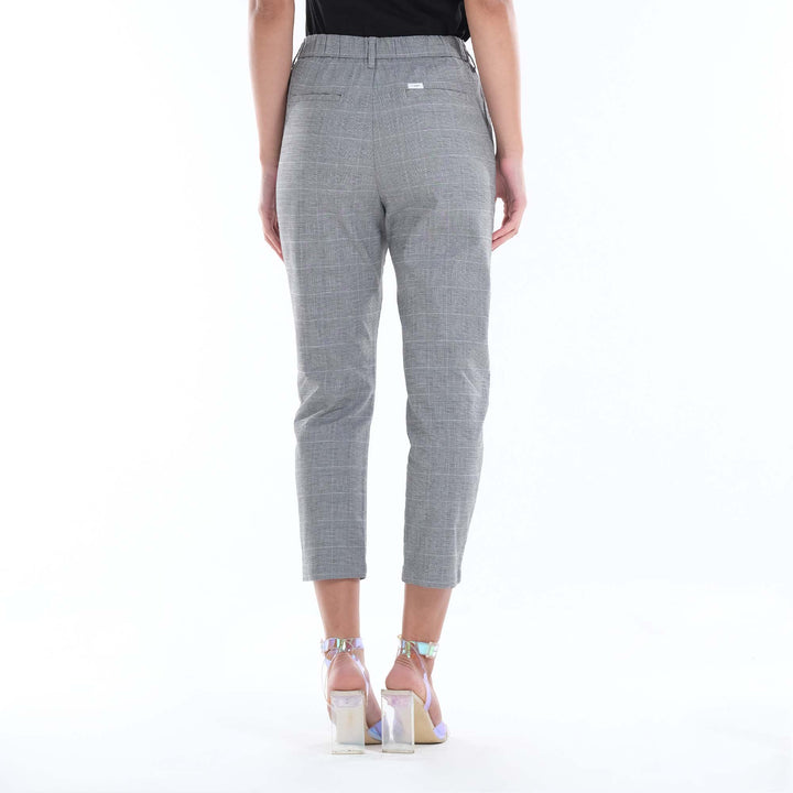 LEE LADIES CHECKERED HIGH WAIST TROUSER