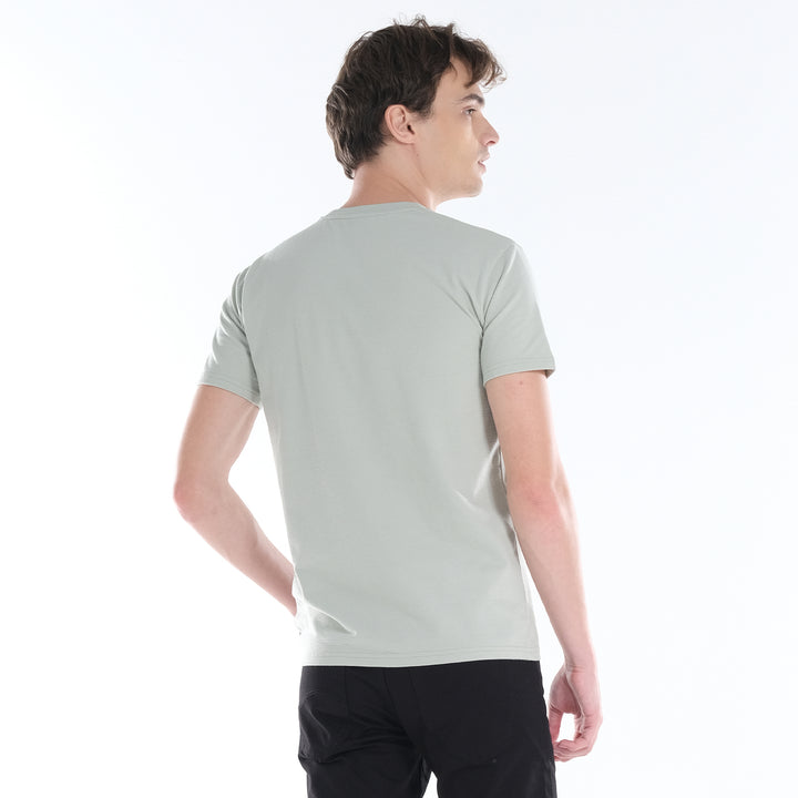 LEE MENS ROUND NECK TEE; EMBOSSED LOGO