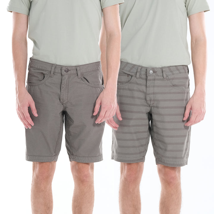 LEE MENS REVERSIBLE COLORED SHORTS; 10" INSEAM