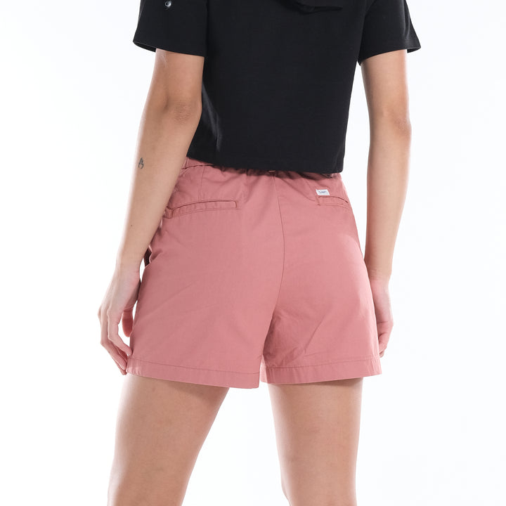 LEE LADIES HIGH WAIST SHORT WITH EMROIDERED SCRIPT LOGO