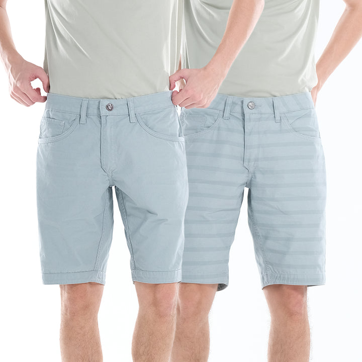 LEE MENS REVERSIBLE COLORED SHORTS; 10" INSEAM