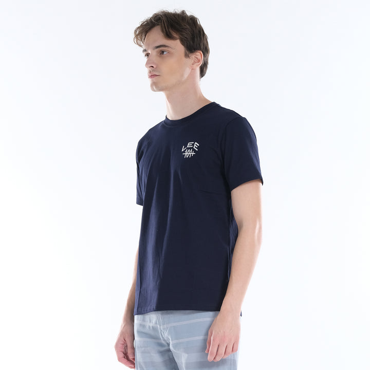 LEE MENS ROUNDNECK 101+ EMBROIDERED LOGO TEE