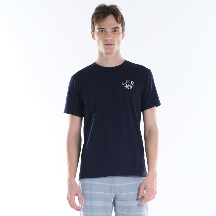 LEE MENS ROUNDNECK 101+ EMBROIDERED LOGO TEE